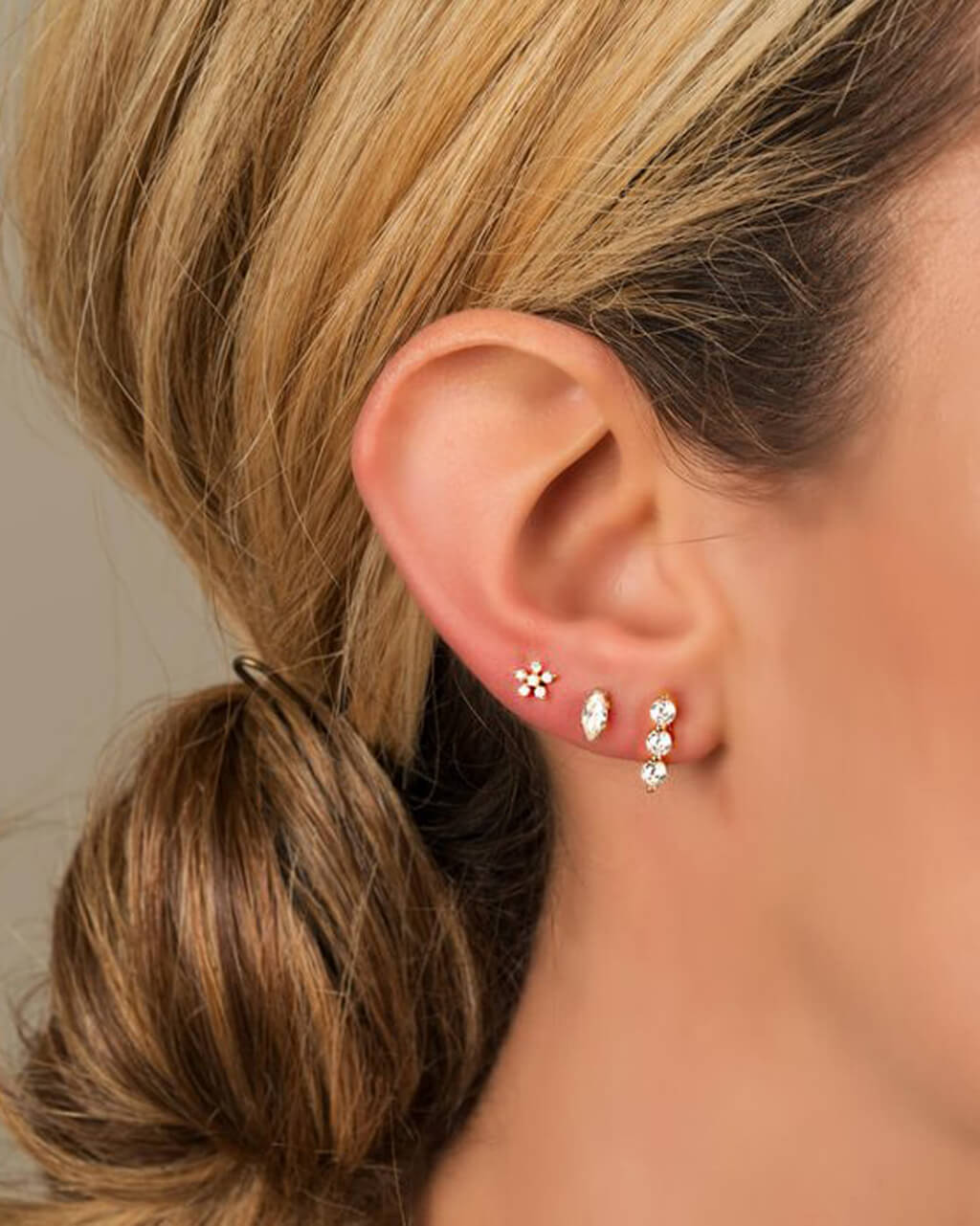 Tiny Flower Ear Studs