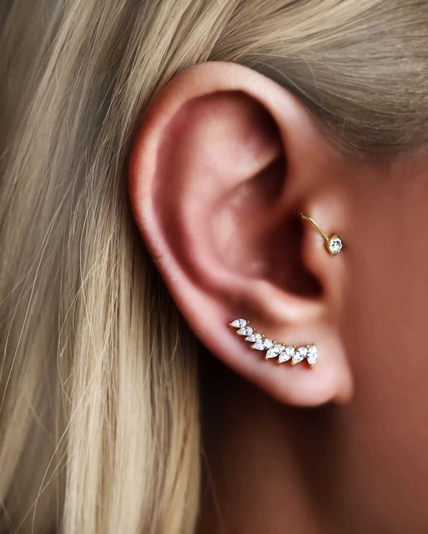 Tiny Ear cuff - tragus imitation