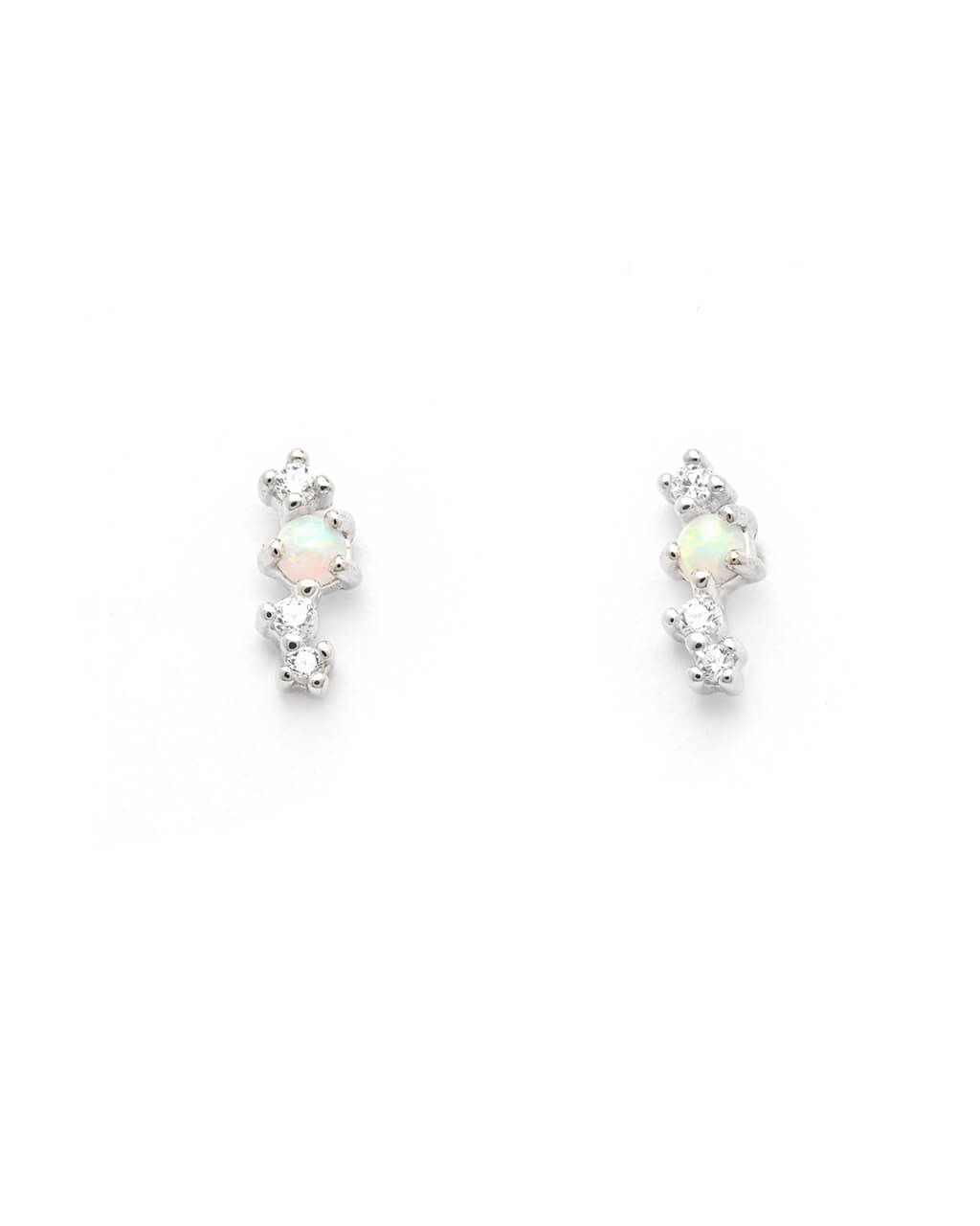 opa stud earring set, opal gemstone