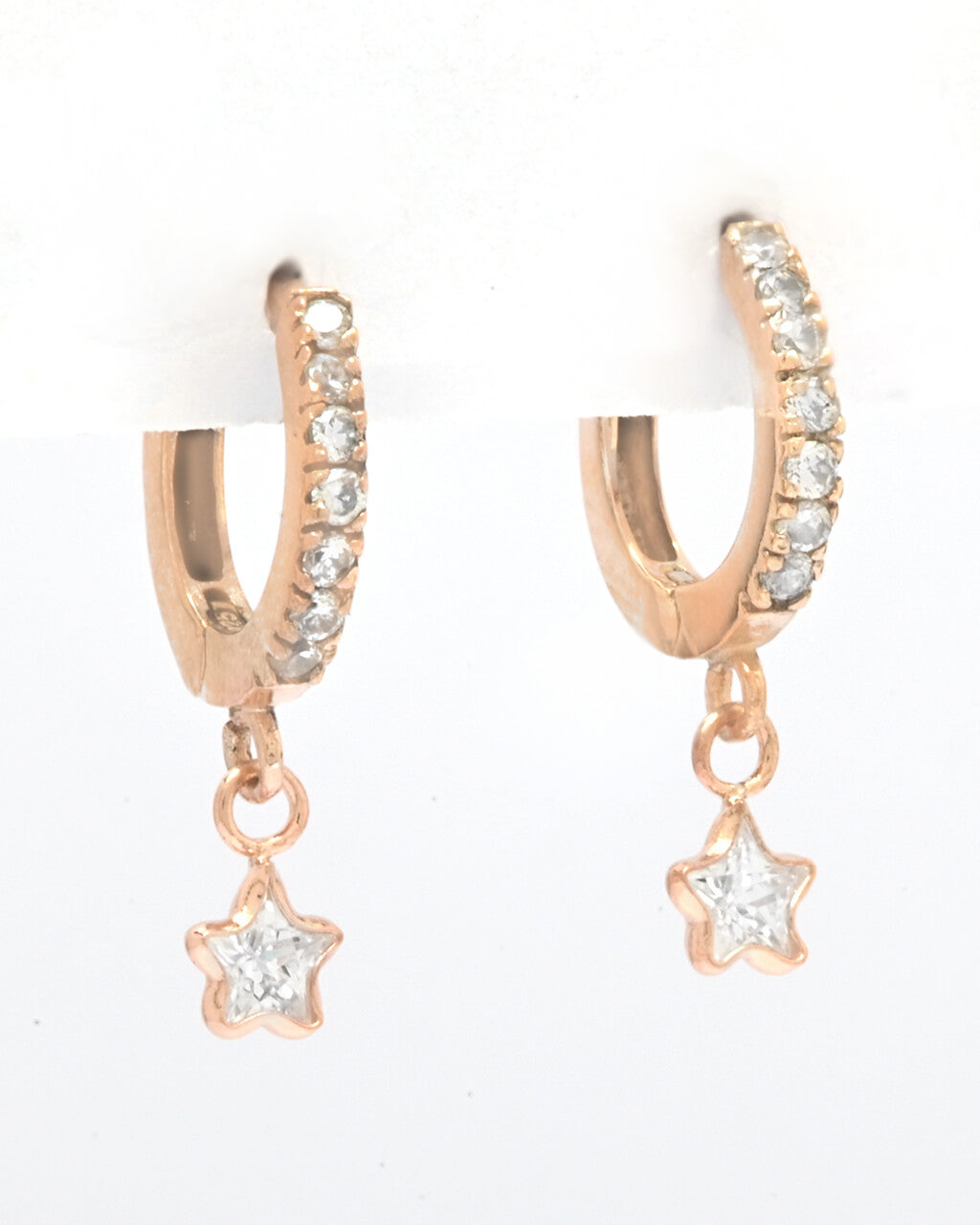 Huggie hoop earrings, celestial earrings, star hoop earrings
