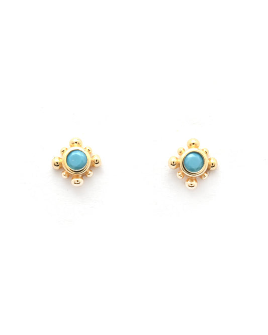 turquoise jewelr, turquoise stud, tragus stud, small helix 