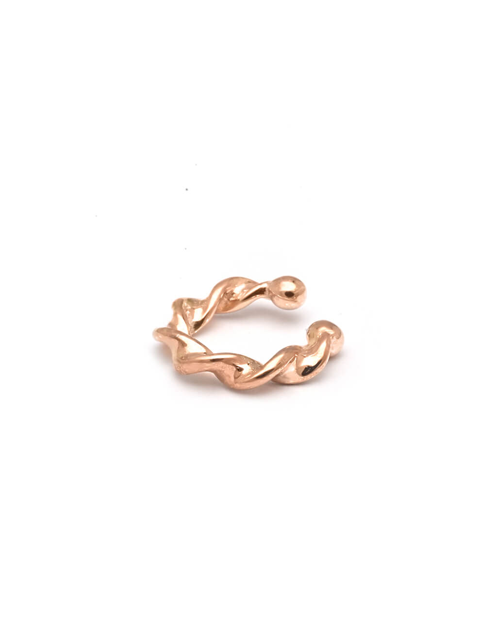 rose gold cuff, minimalist earrings
