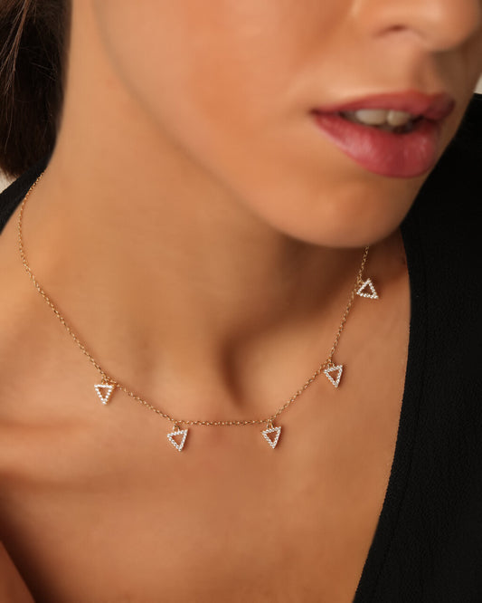 Triangles Choker Necklace