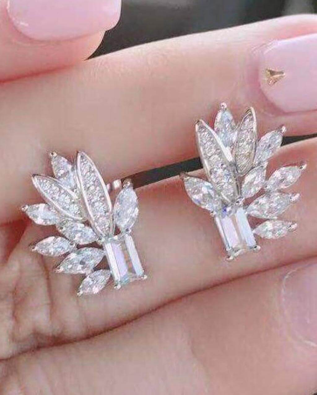 Diamond earrings, wedding earrings, gold stud earrings, stud earrings, bridesmaid earrings