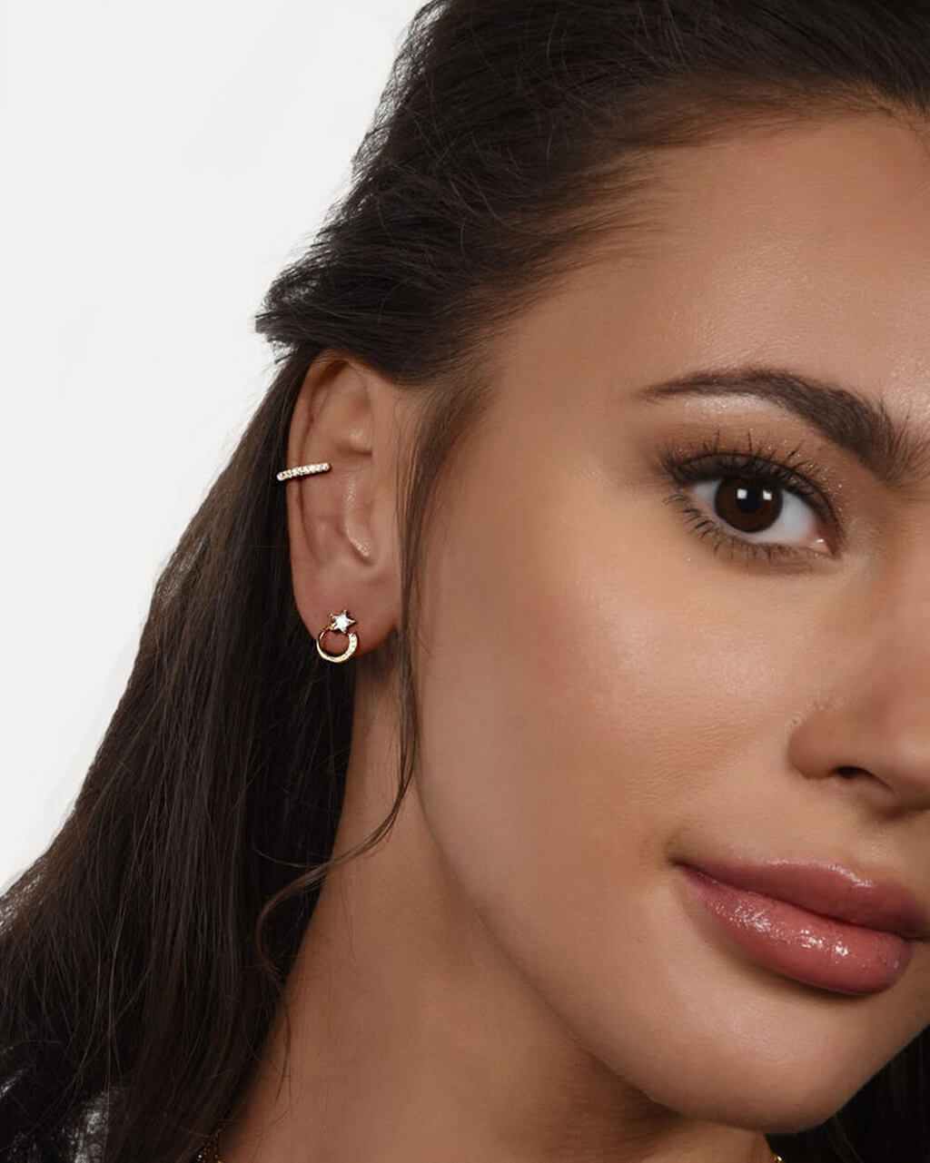 Round Comet Ear Studs