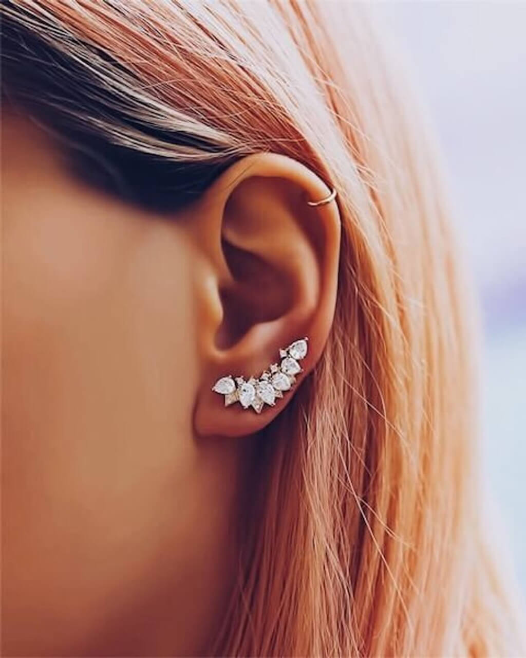 boucles d'oreille montantes, opal earrings, VERENDI