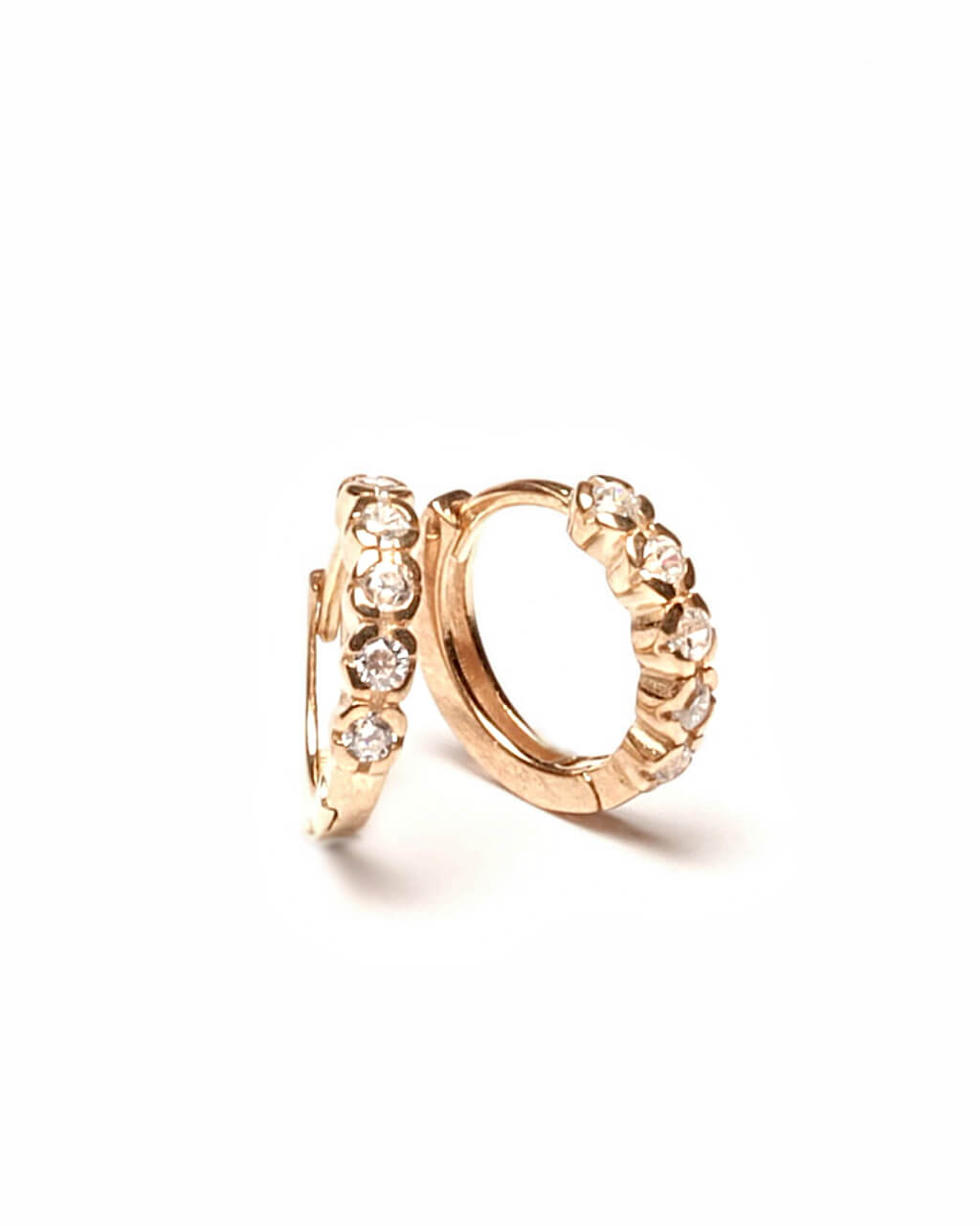 Small silver hoop earrings