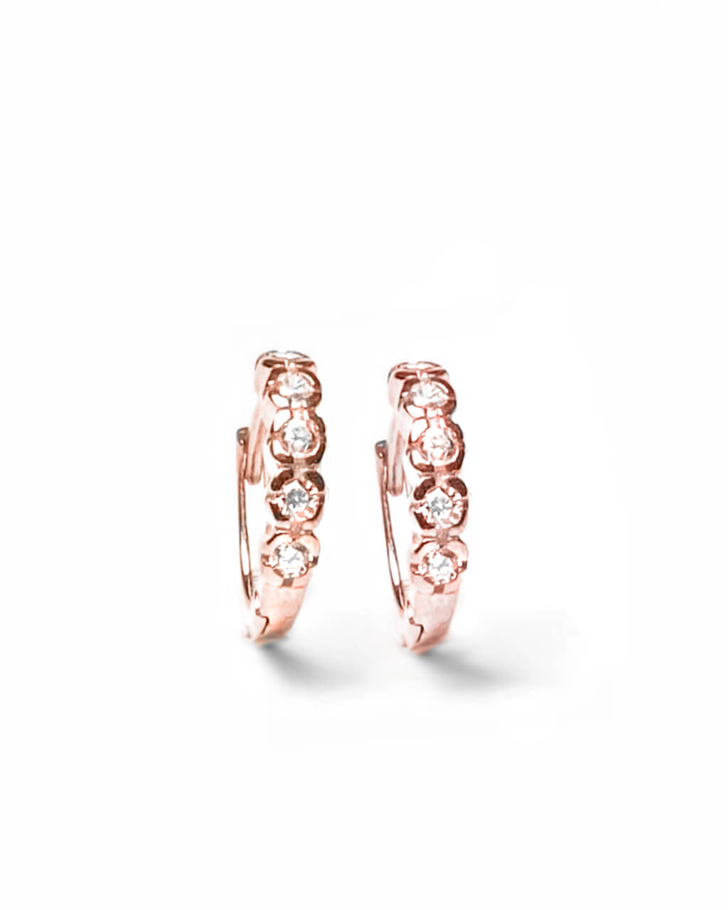 Small silver hoop earrings