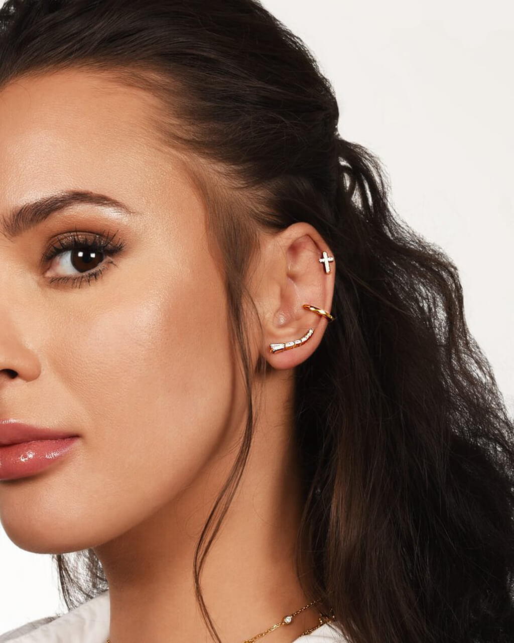 Cross Ear Studs