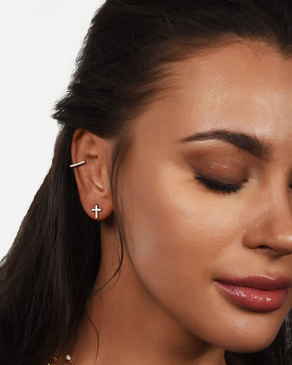 Cross Ear Studs