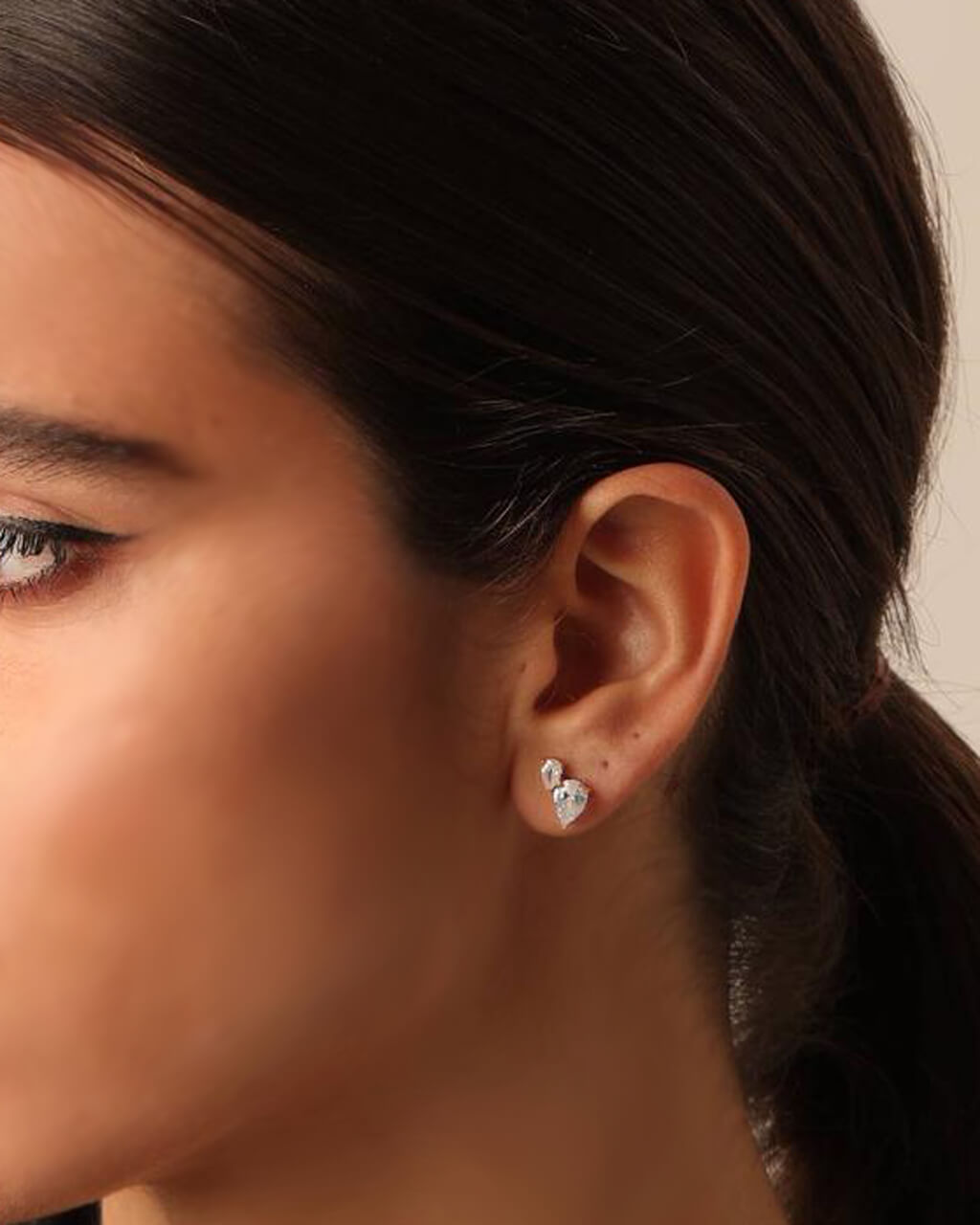 Double Drop Ear Studs