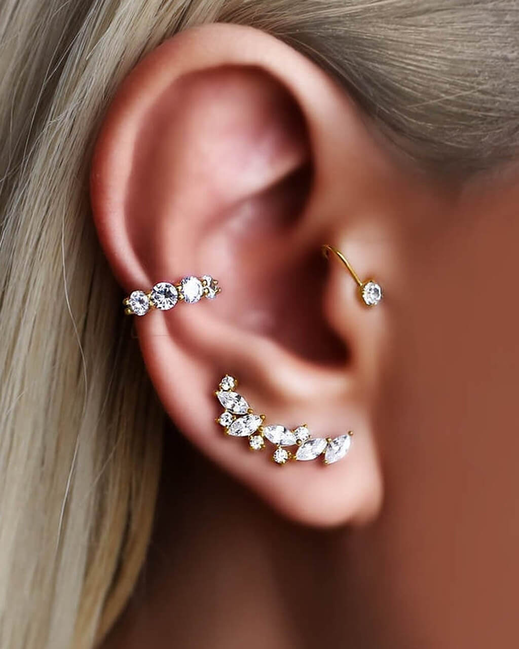 VERENDI, boucles d'oreille montantes