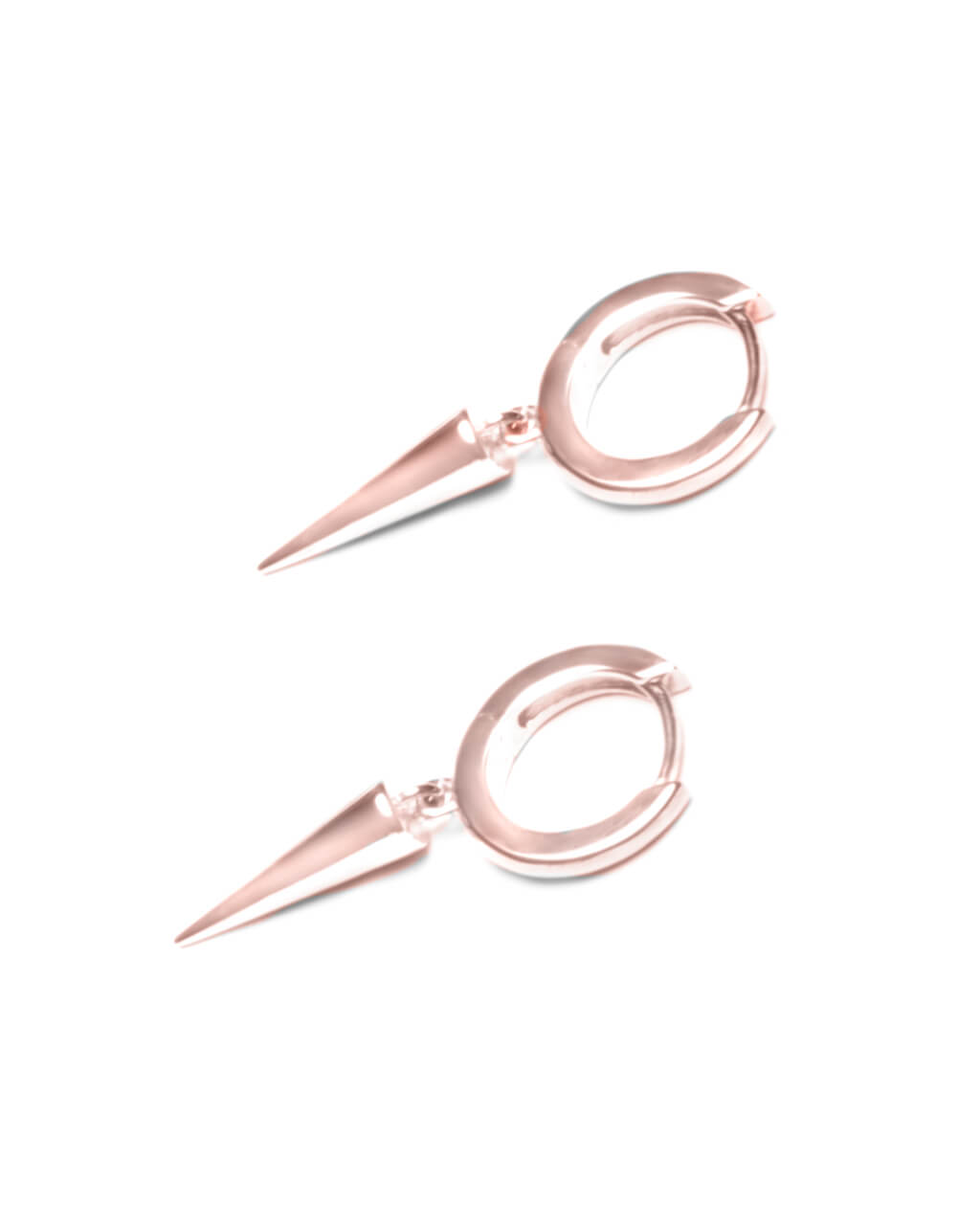 Plain Spike Huggie Hoops