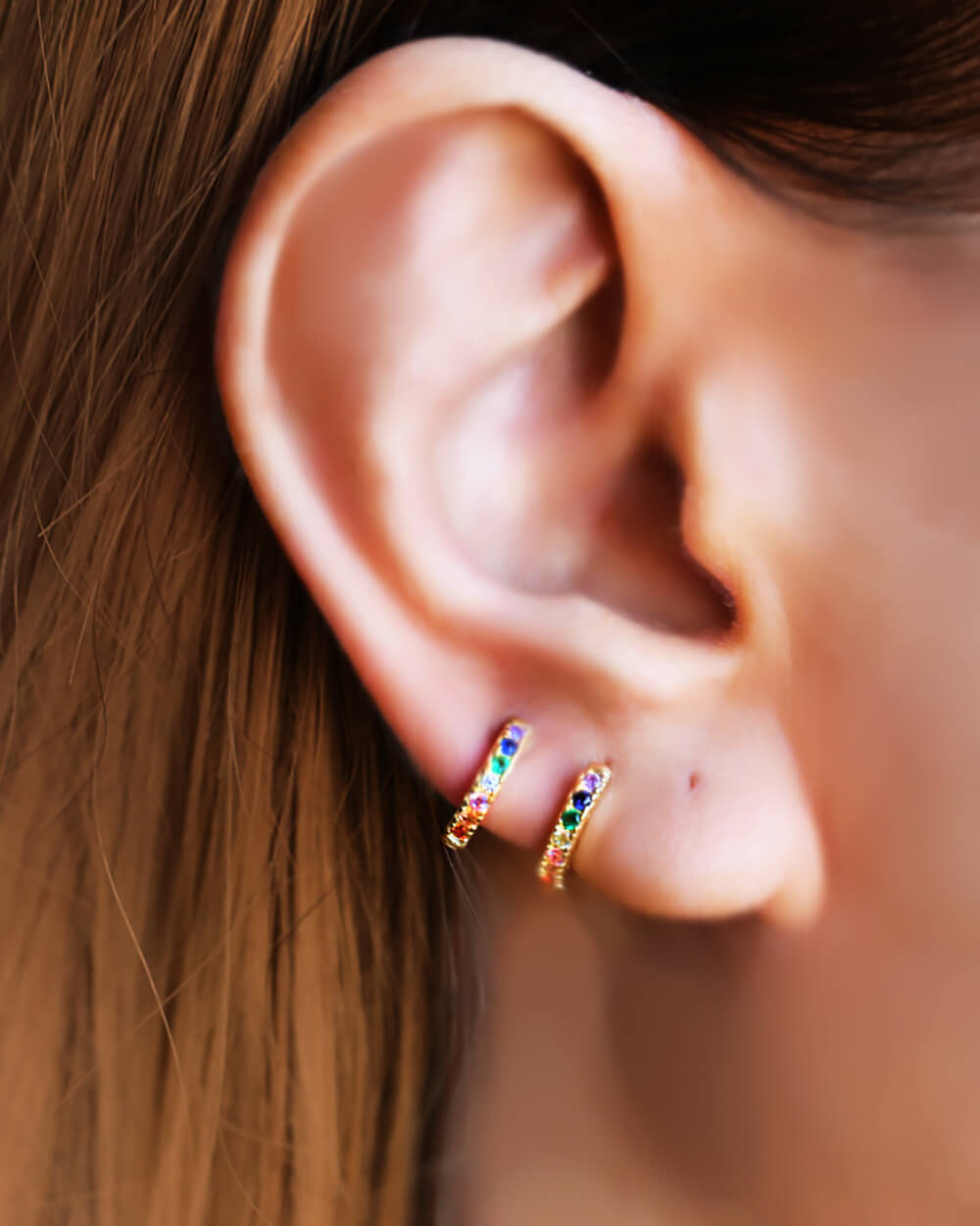 hoop earrings • cartilage hoop • small helix hoop 