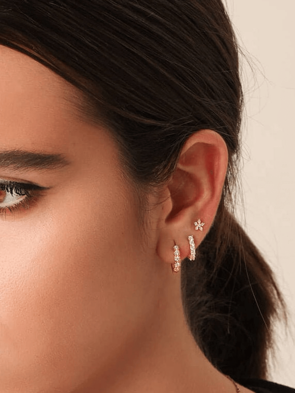 Huggie hoop earrings • conch hoop • small hoop earring 