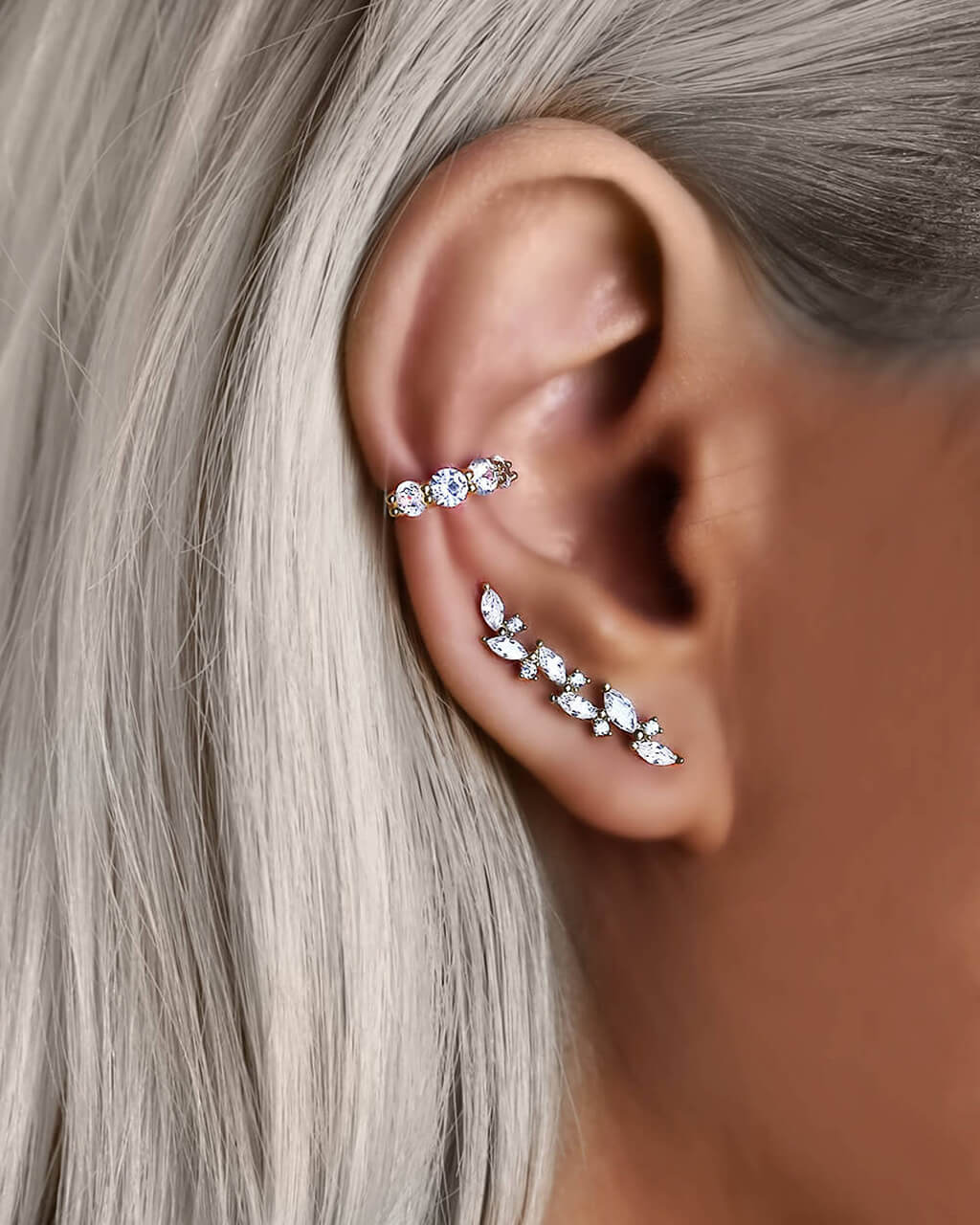 boucles d'oreille grimpante