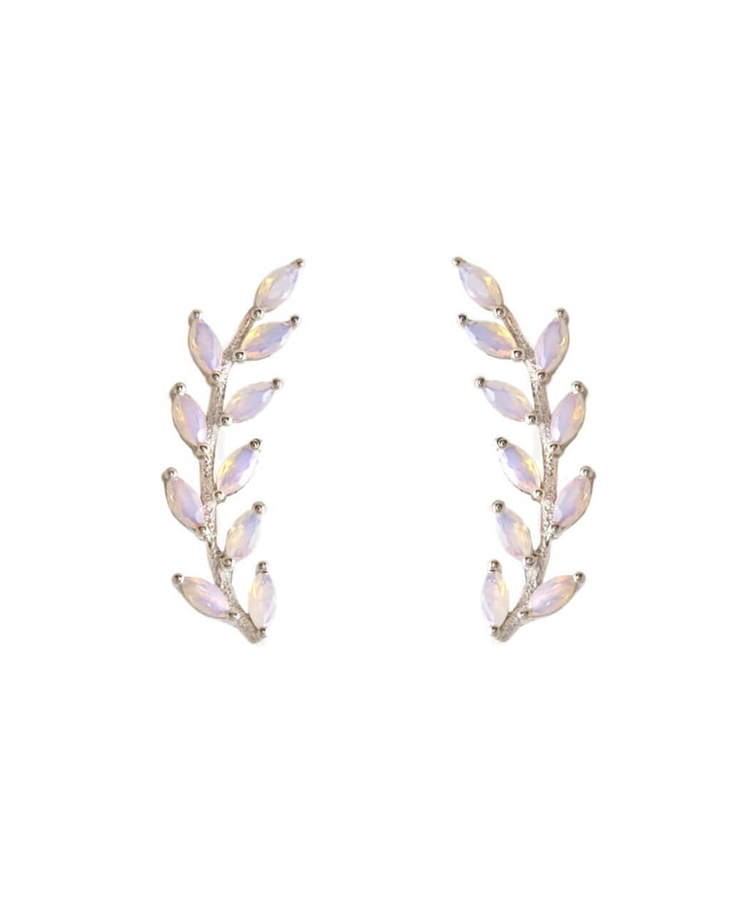 opal ear climbers, opal earrings, ear climbers, opal climber earrings, VERENDI