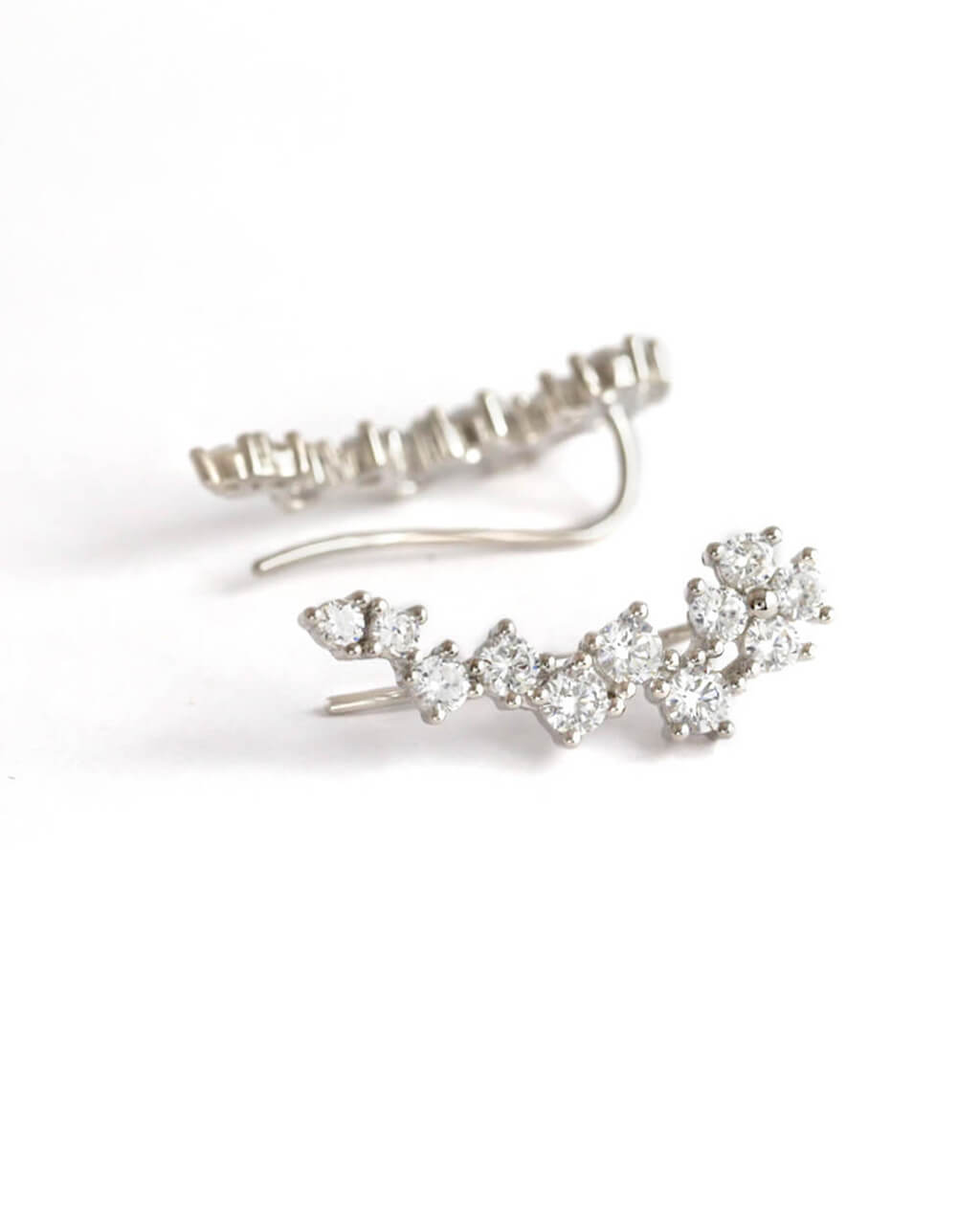 ear climber, silver ear climber earrings