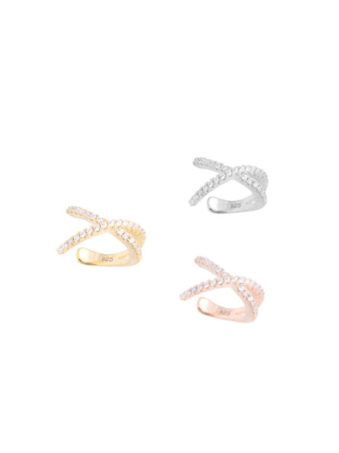 Criss Cross -X- Ear Cuff Earring